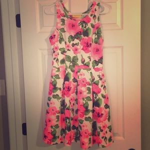 Ezra A-line dress with pleats